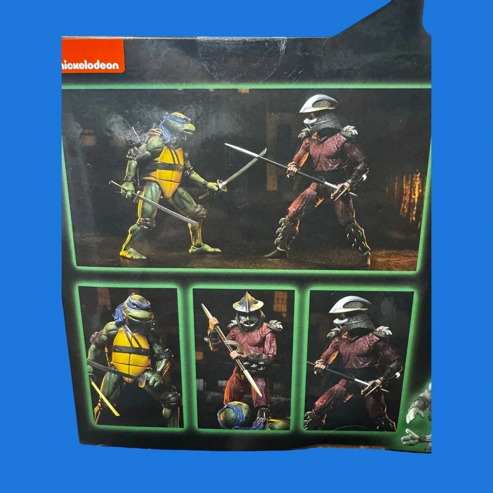 NECA TMNT Leonardo vs Shredder 1990 Movie 7
